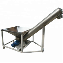 Portable  Small Stainless Steel  Grain  Screw Conveyor With Hopper